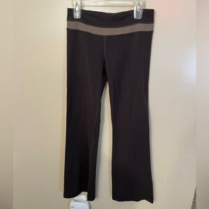 Lululemon Flare Leg Grey Yoga Leggings Sz 8